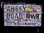 Abbey Road NW8 sign